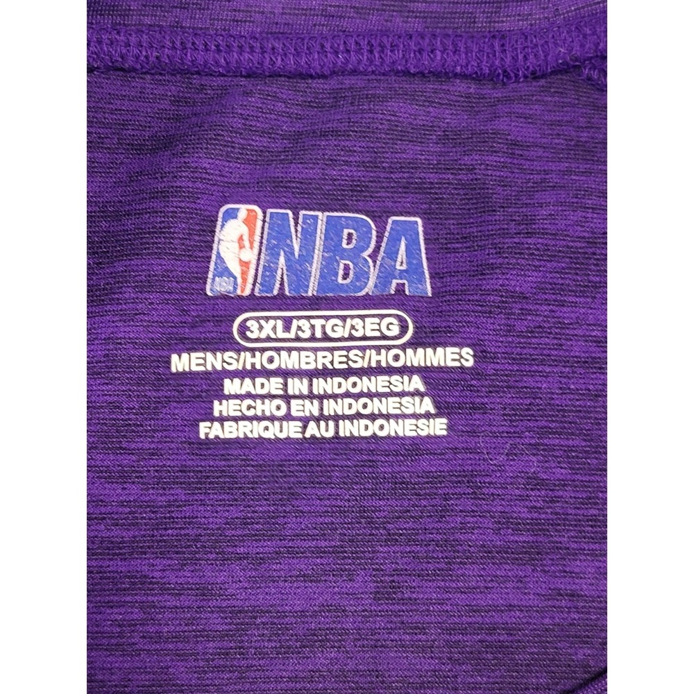 UNK NBA LOS ANGELES LAKERS TSHIRT ACTIVEWEAR PURPLE SIZE XXX-LARGE (3XL) - Picture 6 of 12